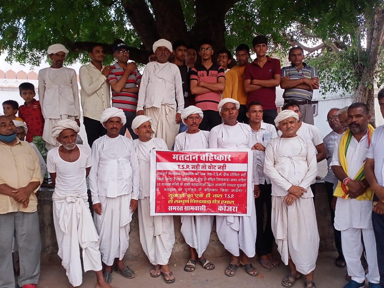 ग्राम पंचायते टी एस पी में घोषित करवाने की मांग