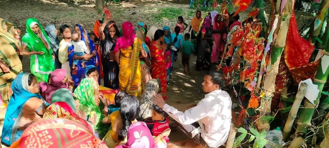 बांस में द‍िखी माता की आकृति, चमत्कार समझ भक्त कर रहे पूजा
