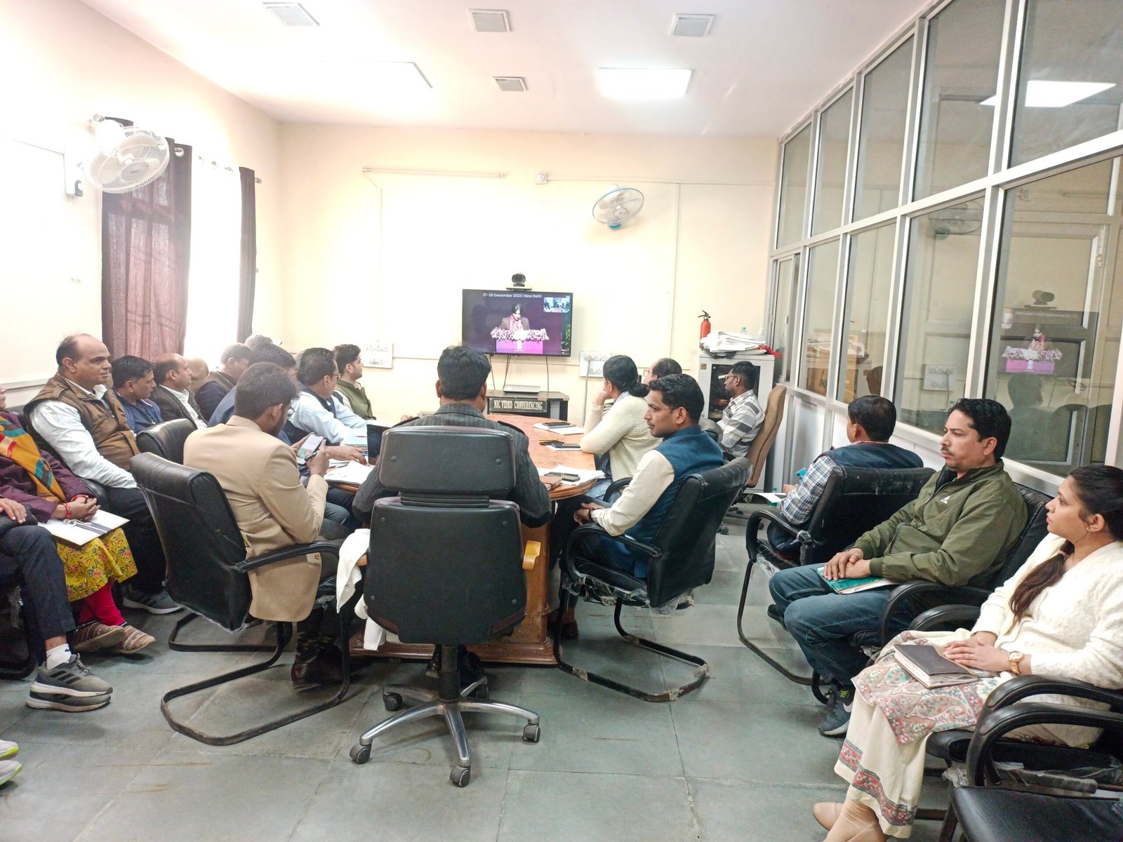 आकांक्षी जिला एवं ब्लॉक कार्यक्रम के संबंध में आयोजित हुई वीसी