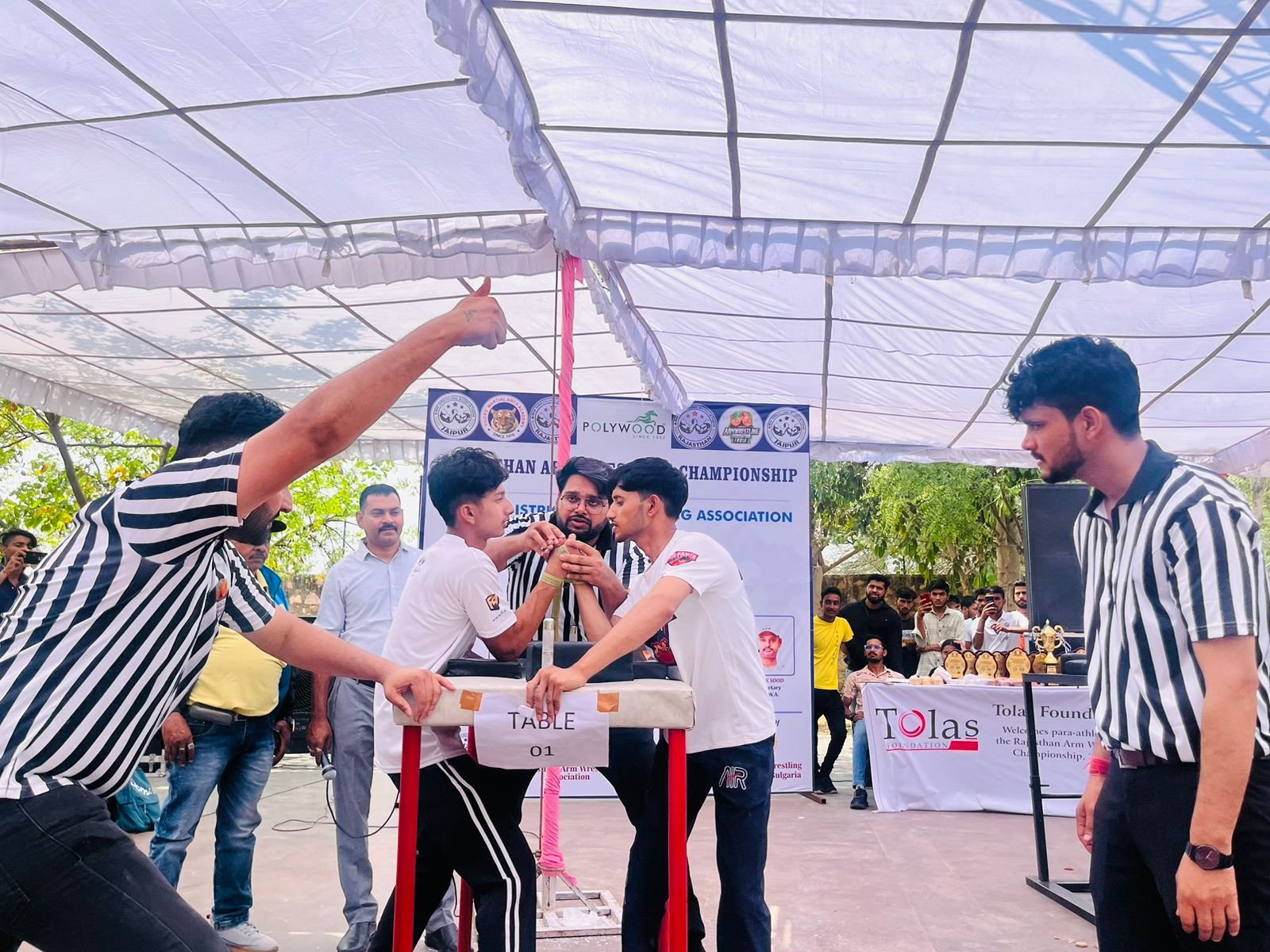 आर्म रेसलिंग चैंपियनशिप में राजस्थान के युवाओं ने दिखाया दम, विजेताओं को मिला मेडल