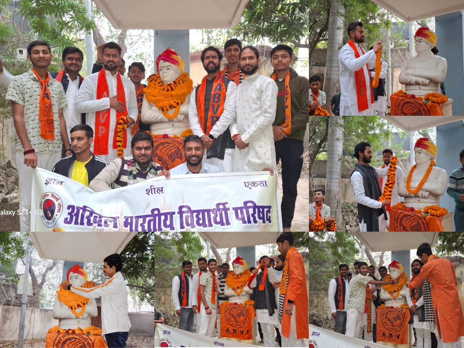 अभाविप सम्पूर्णानन्द संस्कृत विश्वविद्यालय इकाई ने स्वामी विवेकानंद जयंती पर माल्यार्पण, दीपोत्सव और रैली का आयोजन