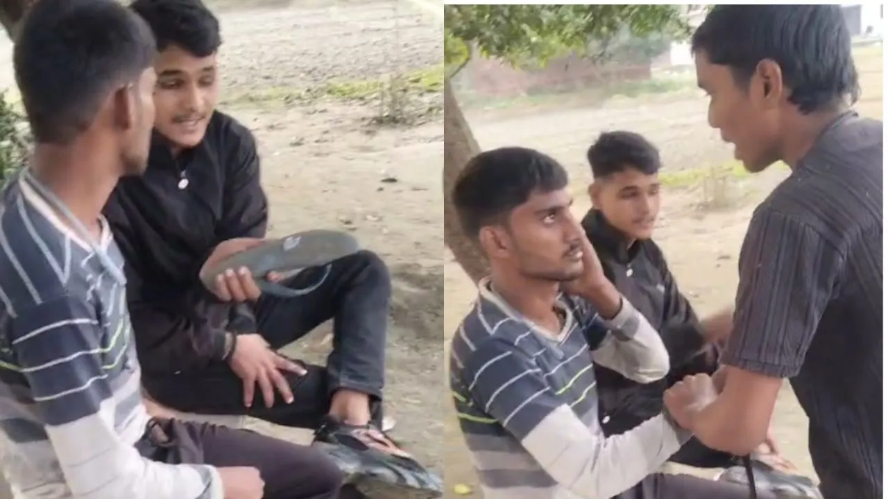 देवरिया में दबंगों का अमानवीय कृत्य: युवक की बेल्ट-चप्पलों से बेरहमी से पिटाई, थूक चटवाने का वीडियो वायरल; दो फरार, एसओजी टीम संग पुलिस छापेमारी तेज