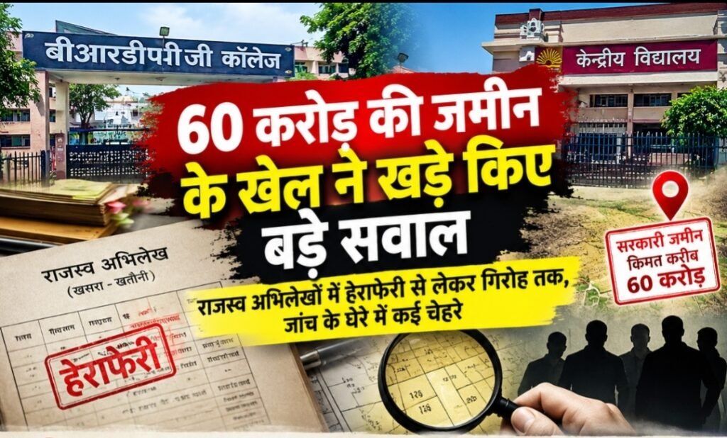 60 करोड़ की जमीन के खेल ने खड़े किए बड़े सवाल