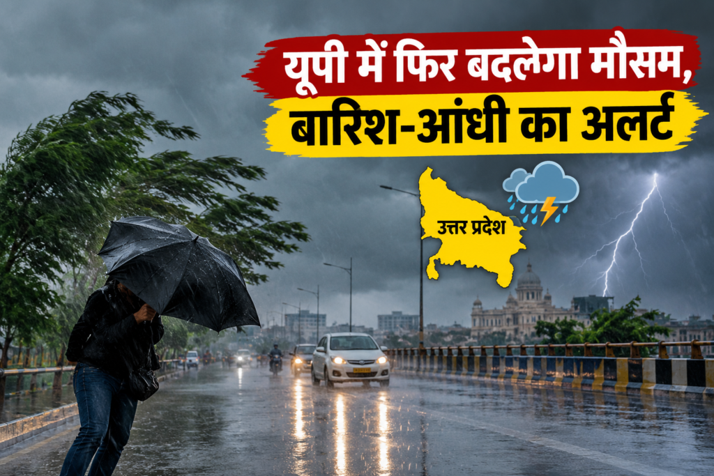 यूपी में फिर बदलेगा मौसम, बारिश-आंधी का अलर्ट